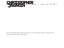 Tablet Screenshot of christopherjagmin.com